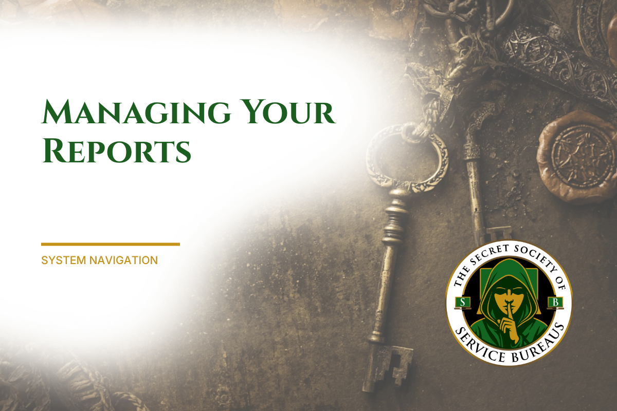 Managing Your Reports